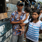 Eddieboy (waiting to sell his kidney) & family, Manila, Philippines.